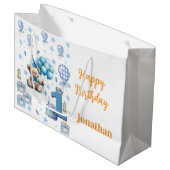 1e verjaardag cadeautas teddybeer  (Voorkant Gekanteld)