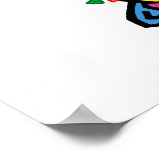 1e verjaardag Cake Poster (Hoek)