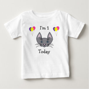 1e verjaardag Cat T-Shirt