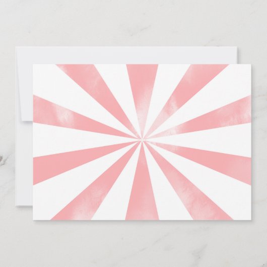 1e verjaardag circus foto uitnodiging (Achterkant)