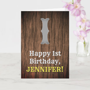 1e verjaardag: Country Western geïnspireerd uiterl Kaart