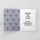 1e verjaardag cowboy kaart (Binnen)