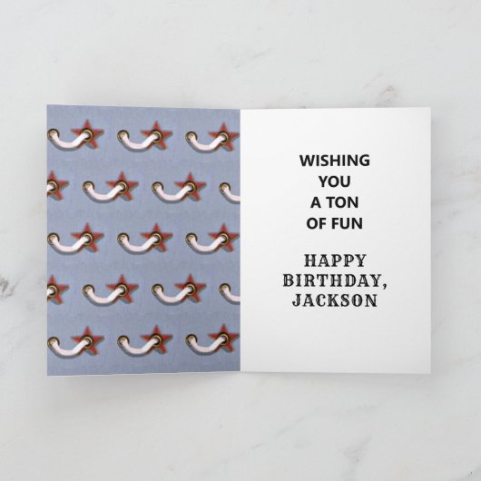 1e verjaardag cowboy kaart (Binnen)