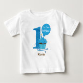 1e verjaardag Cupcake Blue (Voorkant)