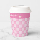 1e verjaardag Cupcake Papieren beker (Achterkant)