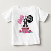 1e verjaardag Cupcake Roze (Voorkant)