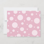 1e verjaardag Cupcake Uitnodiging - roze & groen (Achterkant)