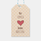 1e Verjaardag Cupcakes - Cadeau Label Cadeaulabel (Achterkant)