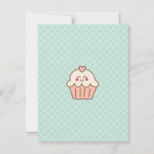 1e verjaardag Cupcakes Hartelijk dank Bedankkaart (Achterkant)