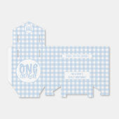 1e verjaardag Cute Pastel Blue nederful Bedankdoosjes (Uitgevouwen)