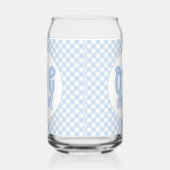 1e verjaardag Cute Pastel Blue nederful Blikvorm Glas (Rechts)