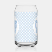 1e verjaardag Cute Pastel Blue nederful Blikvorm Glas (Links)