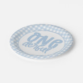 1e verjaardag Cute Pastel Blue nederful Papieren Bordje (Gekanteld)