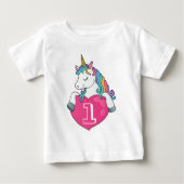 1e verjaardag Cute Unicorn verjaardagscadeau voor  (Voorkant)