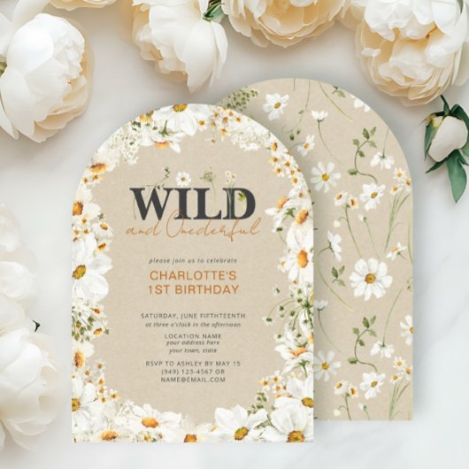 1e verjaardag Daisy Wild & Onederful Terracotta Kaart