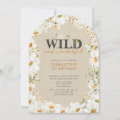 1e verjaardag Daisy Wild & Onederful Terracotta Kaart (Voorkant)