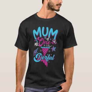 1e verjaardag de moeder van de heer one Derful Par T-shirt