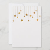 1e verjaardag - Delicate Golden - Uitnodiging tot (Achterkant)