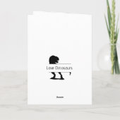 1e verjaardag Dinosaur happy baby Kaart (Achterkant)