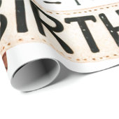 1e Verjaardag Dinosaurus Dino Boy Waterverf Cadeaupapier (Rol Hoek)