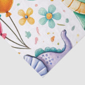 1e Verjaardag Dinosaurus Dino Boy Waterverf Tissuepapier (Detail)