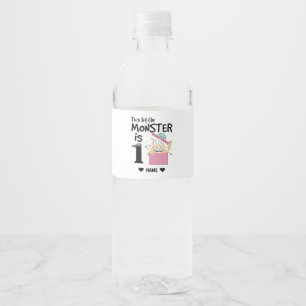 1e verjaardag - Dit kleine monster is één Waterfles Etiket