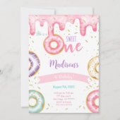 1e verjaardag Donut Kaart (Voorkant)