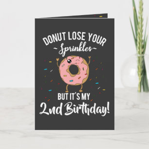 1e verjaardag Donut thema 1 jaar oud gepersonalise Kaart