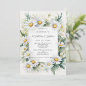 1e Verjaardag Doop Daisy bloemen Kaart (Staand voorkant)