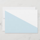 1e Verjaardag Doop Foto Blauw Goud Glitte Custom Kaart (Achterkant)