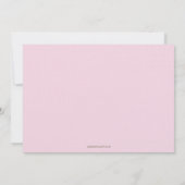 1e Verjaardag Doop Foto Roze Goud Custom Kaart (Achterkant)