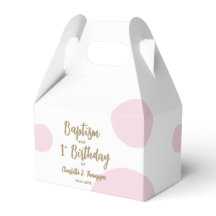 1e Verjaardag Doop Roze Baby Meisje feest