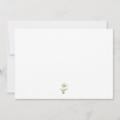 1e Verjaardag Doopsel madeliefjes krans Kaart (Achterkant)