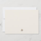 1e Verjaardag Dop Katoen & eucalyptus krans Kaart (Achterkant)