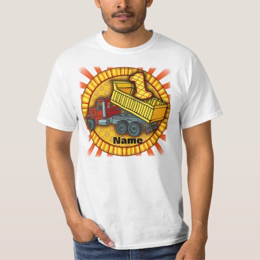 1e Verjaardag Dump Truck Verjaardag T-shirts (Voorkant)