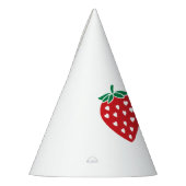 1e verjaardag één aardbei feesthoedjes (Links)