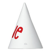 1e verjaardag één aardbei feesthoedjes (Rechts)