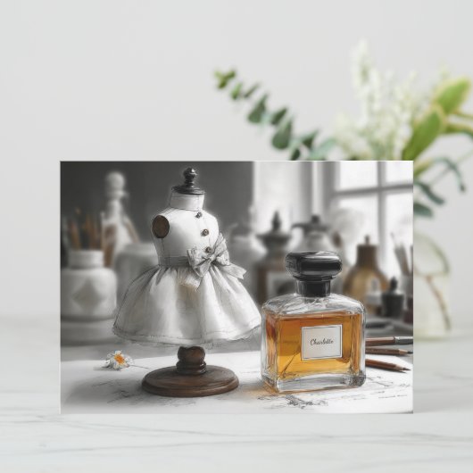 1e verjaardag - "Een jaar van liefde en gelach" Kaart (Staand voorkant)