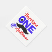 1e verjaardag Een kleine heer gepersonaliseerd Servet (Hoek)