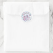 1e verjaardag eenhoorn sticker (Tas)