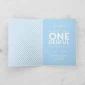 1e verjaardag eenvoudige , kleurrijke typografie kaart (Binnen)