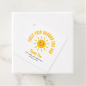 1e verjaardag Eerste reis rond de zon Bedankjes Labels (In situ)