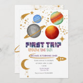 1e verjaardag  | Eerste reis rond de zon | Galaxy Kaart (Voorkant / Achterkant)