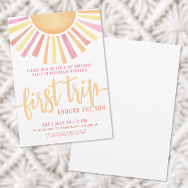 1e verjaardag eerste reis rond de zon kaart