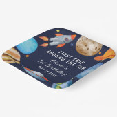 1e Verjaardag Eerste Reis Rond de Zon Papieren Bordje (Gebogen)