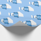 1e verjaardag ELEPHANT Jaar Oude Naam van de Douan Cadeaupapier (Hoek)