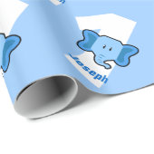 1e verjaardag ELEPHANT Jaar Oude Naam van de Douan Cadeaupapier (Rol Hoek)