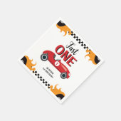 1e verjaardag Fast One Racing Car Party Servet (Hoek)