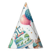 1e Verjaardag Feest Dinosaurus Boy Kinder Feesthoedjes (Links)