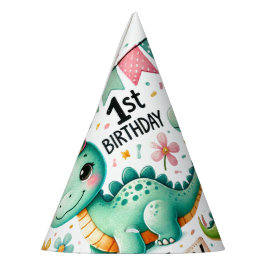 1e Verjaardag Feest Dinosaurus Boy Kinder Feesthoedjes